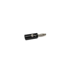 Conector Banana 4mm Macho Negro