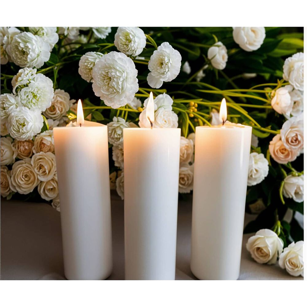 Pack De 2 Velas 15 X5 Cm Blancas image number 5.0