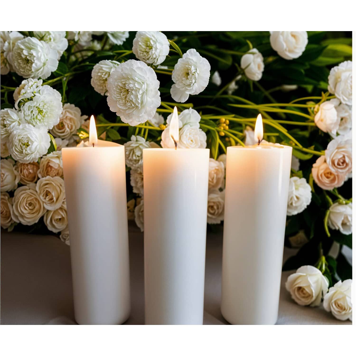 Pack De 2 Velas 15 X5 Cm Blancas image number 5.0