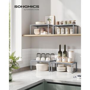 Set 2 Organizadores De Especias Songmics Apilables Metal