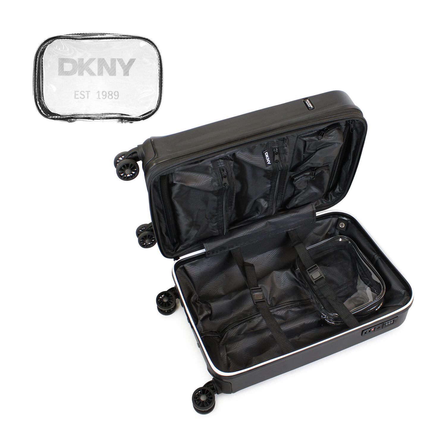 Maleta Donna Karan Cabina Lumina S 10kg Negra Dkny image number 4.0