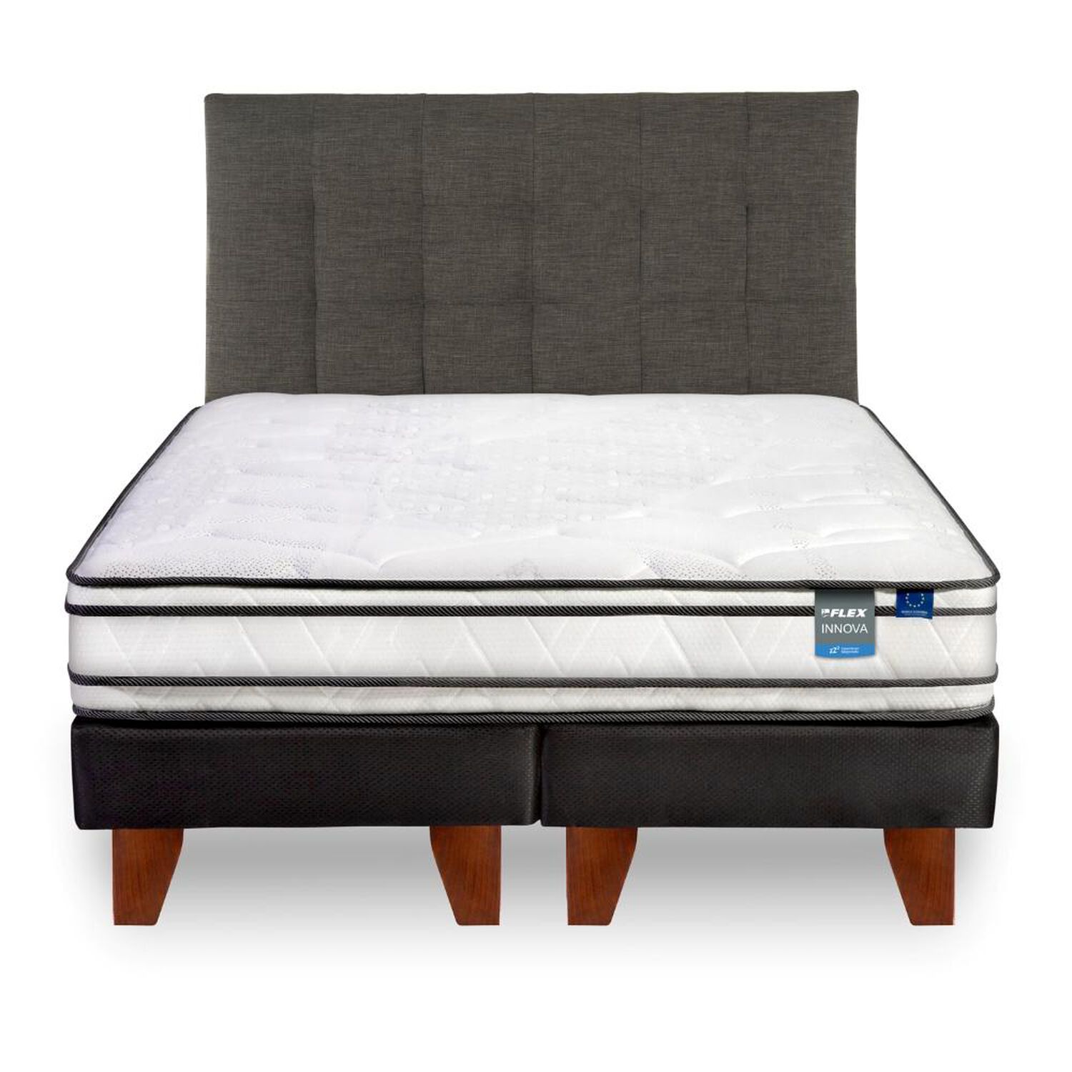 Cama Europea Flex Innova / King / Base Dividida + Respaldo image number 1.0