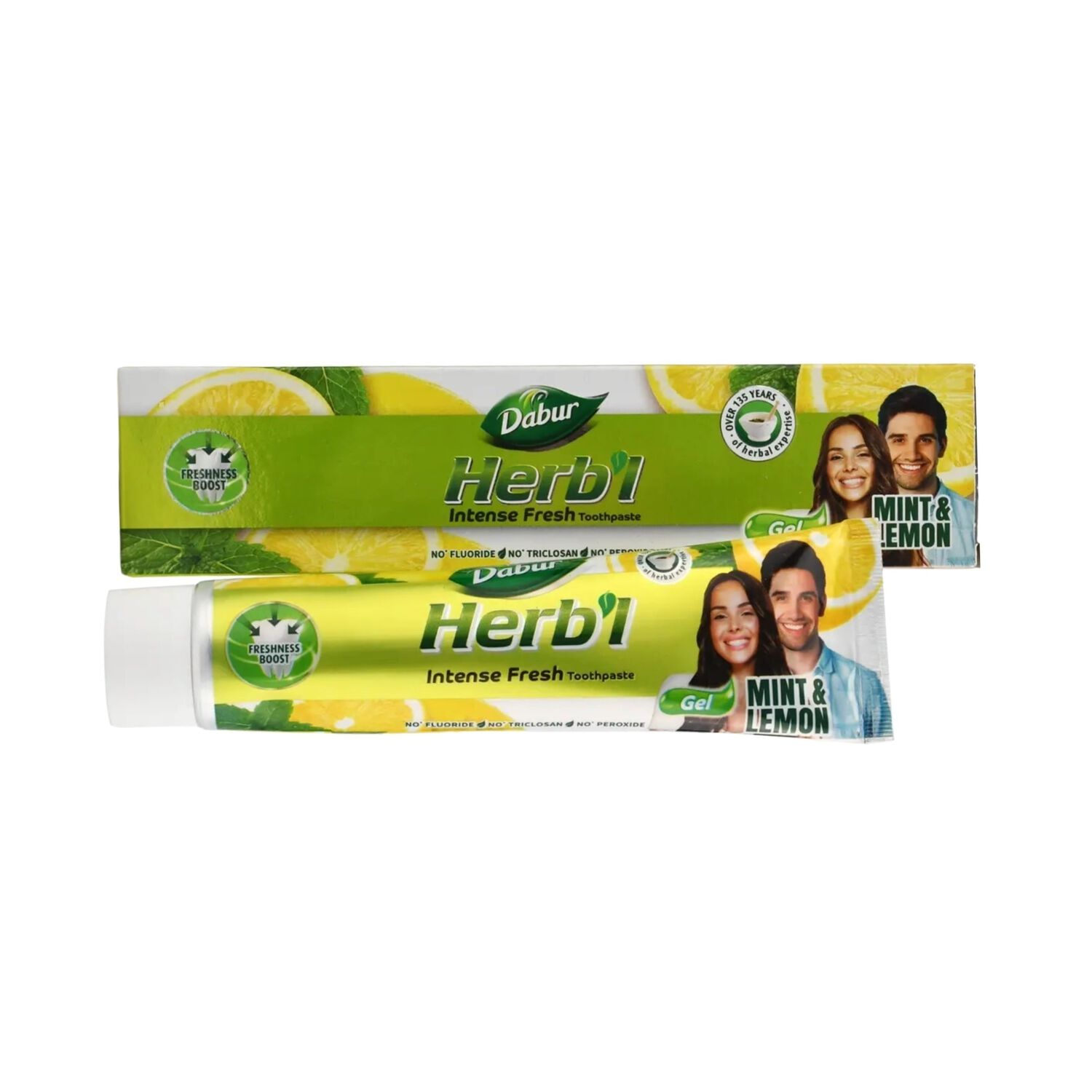 Dabur Herb'l Pasta Dental Menta & Lim&oacute;n Gel 150gr image number 0.0