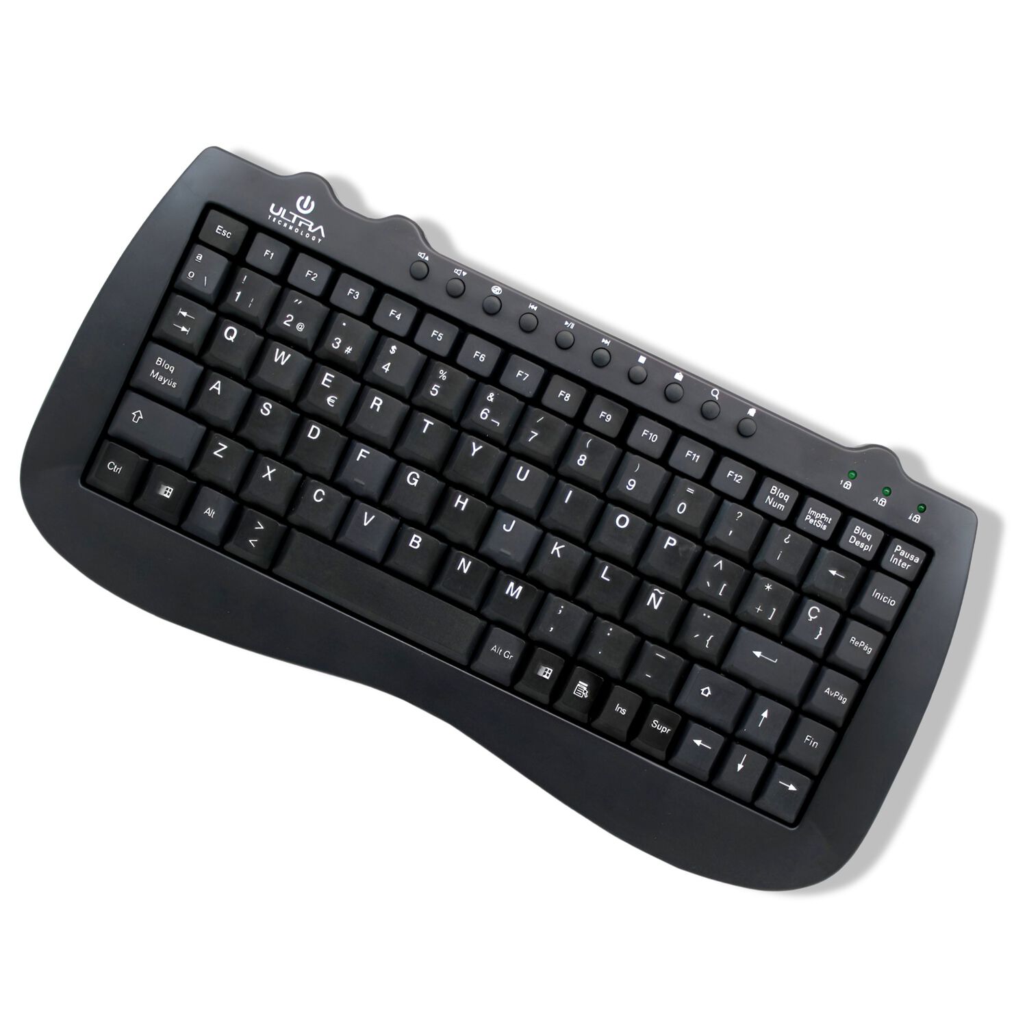 Mini Teclado Usb Multimedia Ultra Compacto K115u image number 1.0