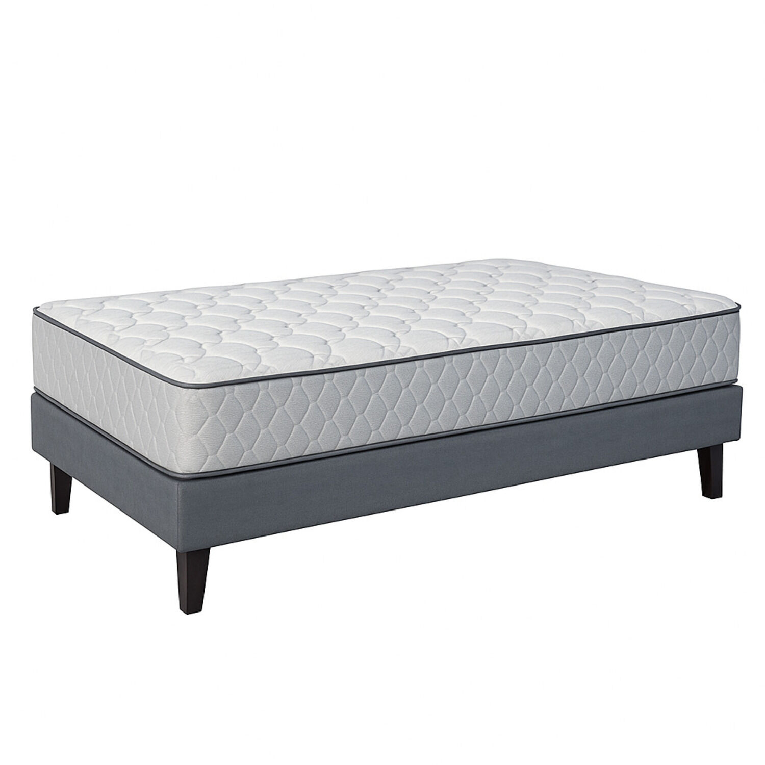 Colchon Hipnos 1.0 Plaza Resorte Bonell Altura 25 Cm Gris /blanco image number 2.0