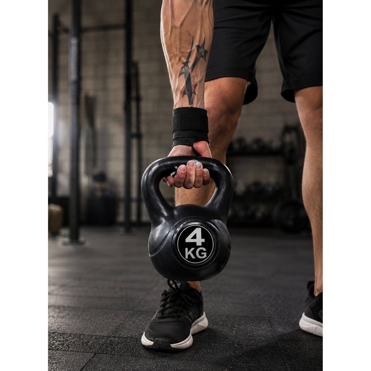 Pesa Rusa Kettlebell 4kg Entrenamientocrossfit Fitness Negro image number 6.0