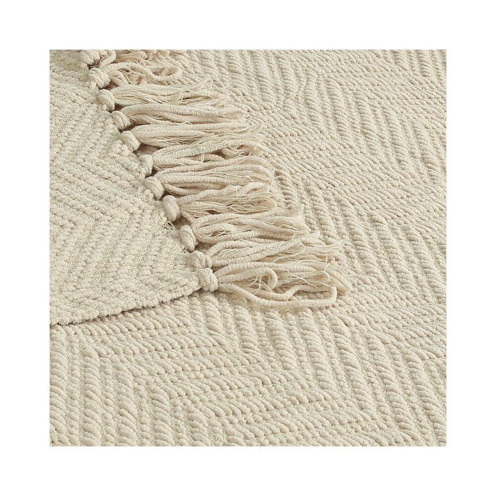 Manta Andes Espiga L 150x200 Beige image number 2.0