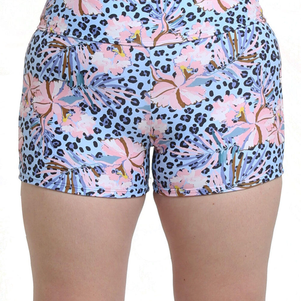 Bikini Short Estilo Hot Pant Estampado Celeste image number 0.0