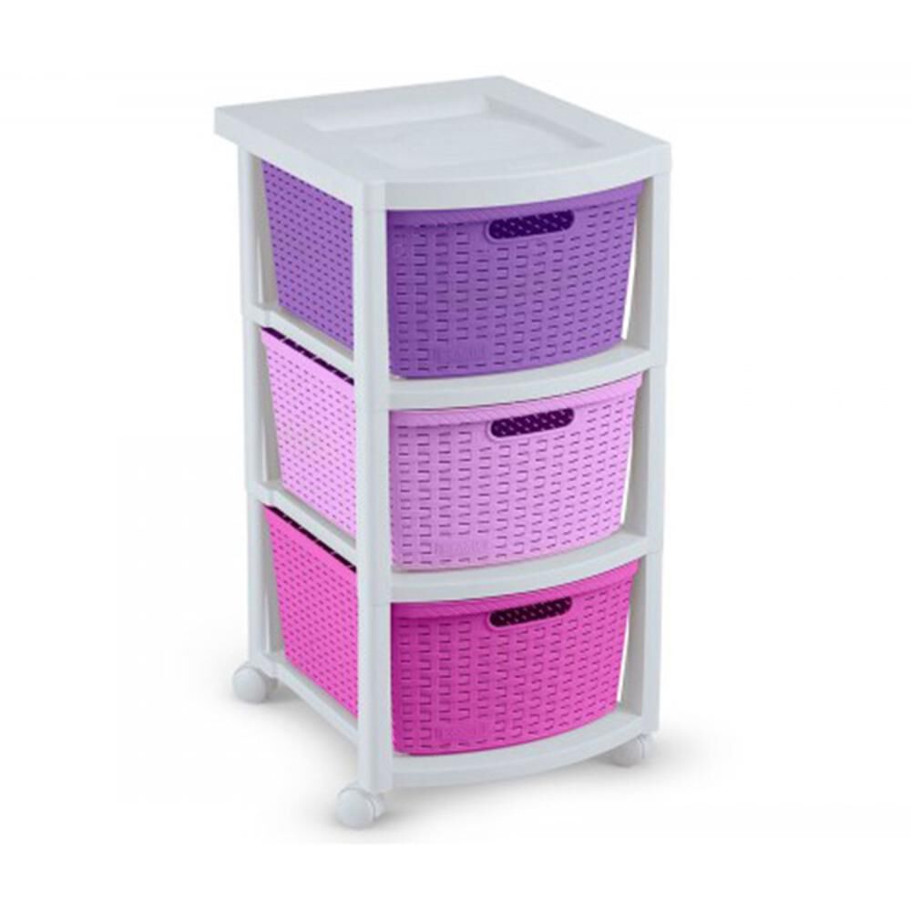 Organizador Rimax Organizacion Rattan Ni&ntilde;a Rx10124 / 3 Cajones image number 3.0