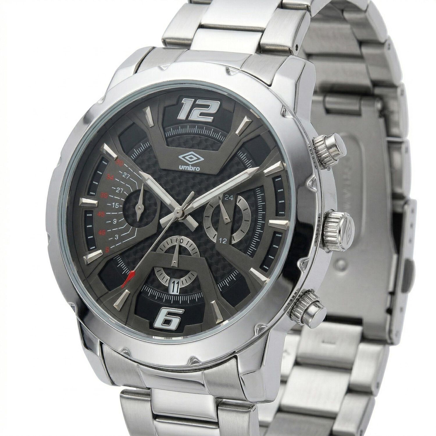 Reloj An&aacute;logo Hombre Umbro Plus Plateado Umbp-1500-78 image number 1.0