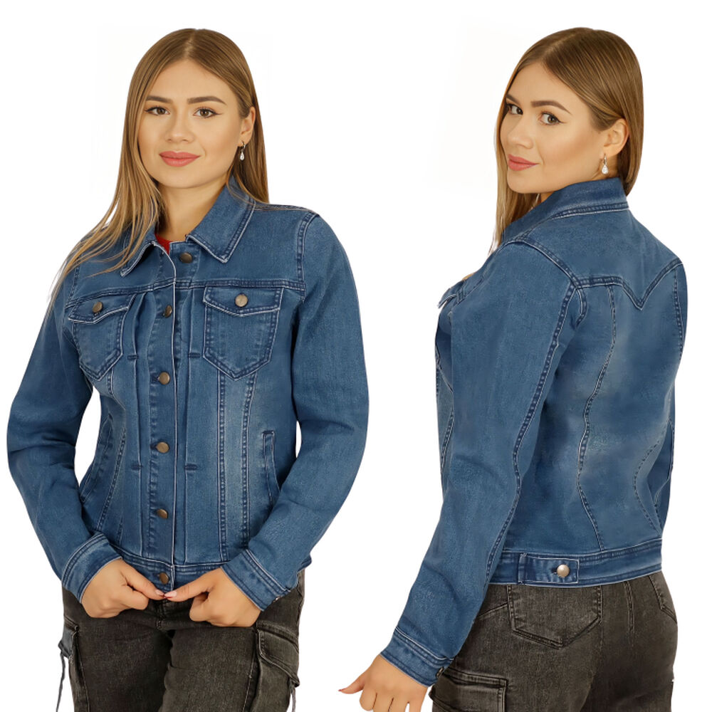 Chaqueta Denim Mezclilla Mujer image number 0.0