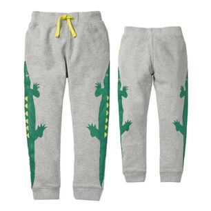 Pantal&oacute;n Buzo Ni&ntilde;o 100% Algod&oacute;n Jump Kids Gris Claro Cocodrilo