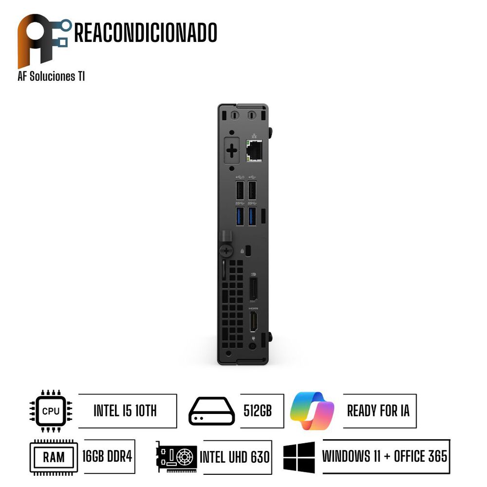 Computador Dell 3080 Mini Performance Windows 11 - Office365 Reacondicionado image number 3.0