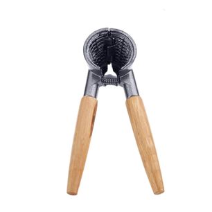 Cascanuez Mango Madera 17cm Dise&ntilde;o Elegante Color Negro