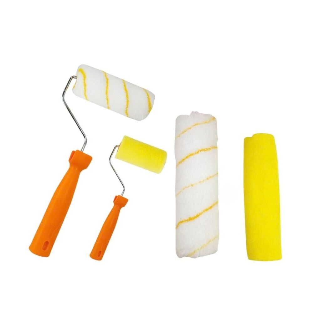 Set Para Pintura Rodillos Mango Plastico Herramientas image number 1.0