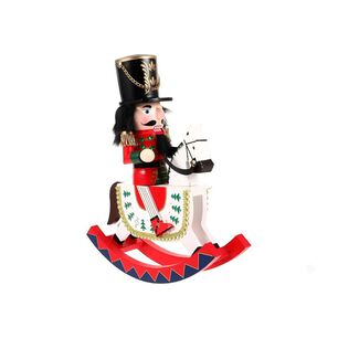 Cascanueces Caballito De Madera Artesanal Decorativo Navidad 30cm