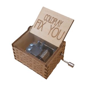 Caja Musical Coldplay Fix You Con Manivela