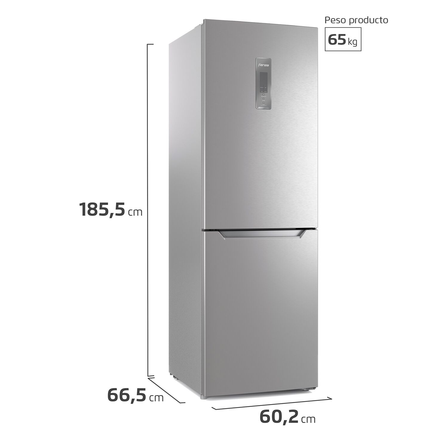 Refrigerador 323l No Frost Bottom Freezer Db60s Inox image number 1.0