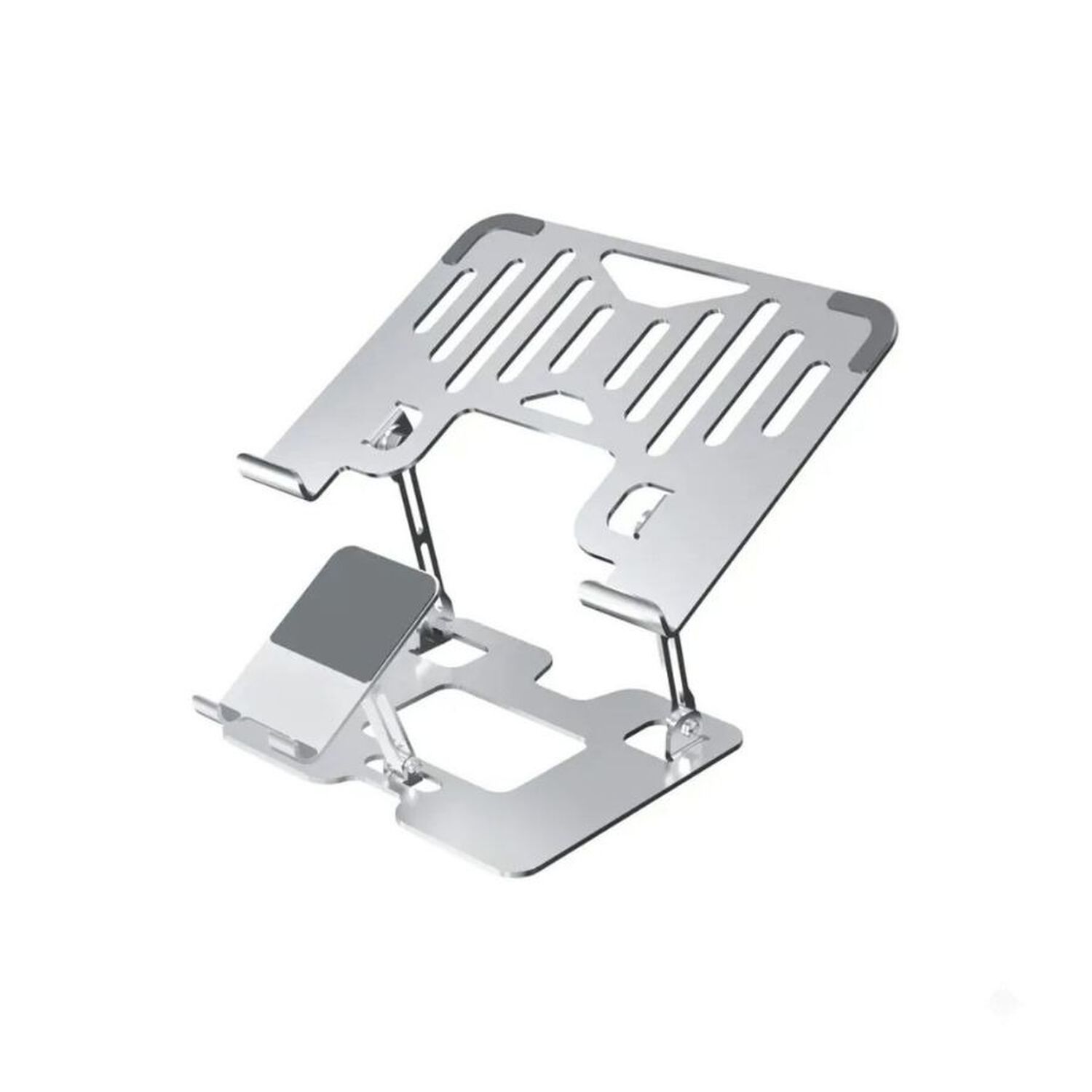 Soporte Ergon&oacute;mico De Aluminio Para Laptop Y Celular 2 En 1 image number 0.0