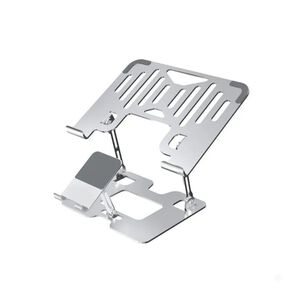 Soporte Ergon&oacute;mico De Aluminio Para Laptop Y Celular 2 En 1