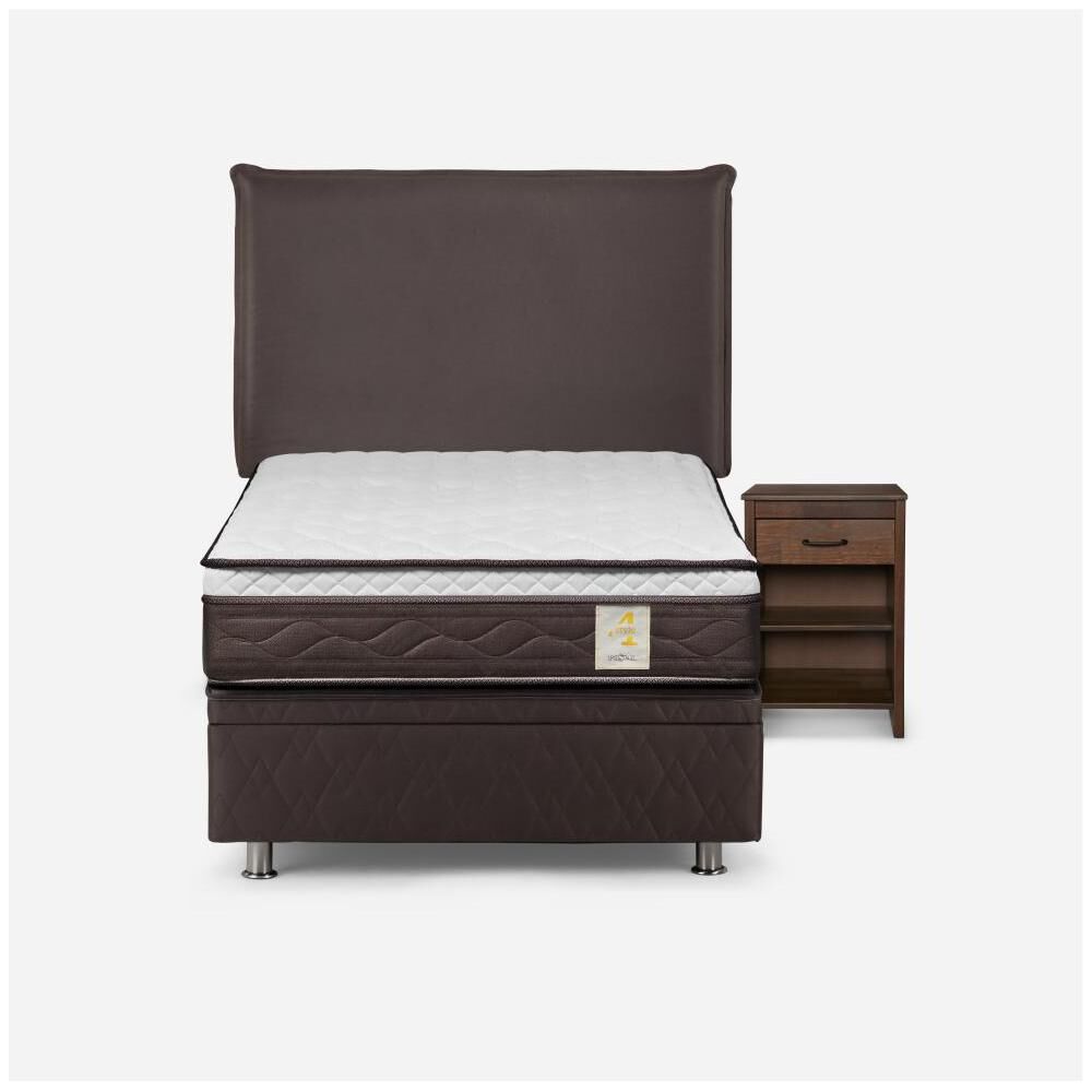 Cama Ba&uacute;l Rosen New Style 4 / 1 Plaza / Base Normal + Set De Maderas image number 0.0
