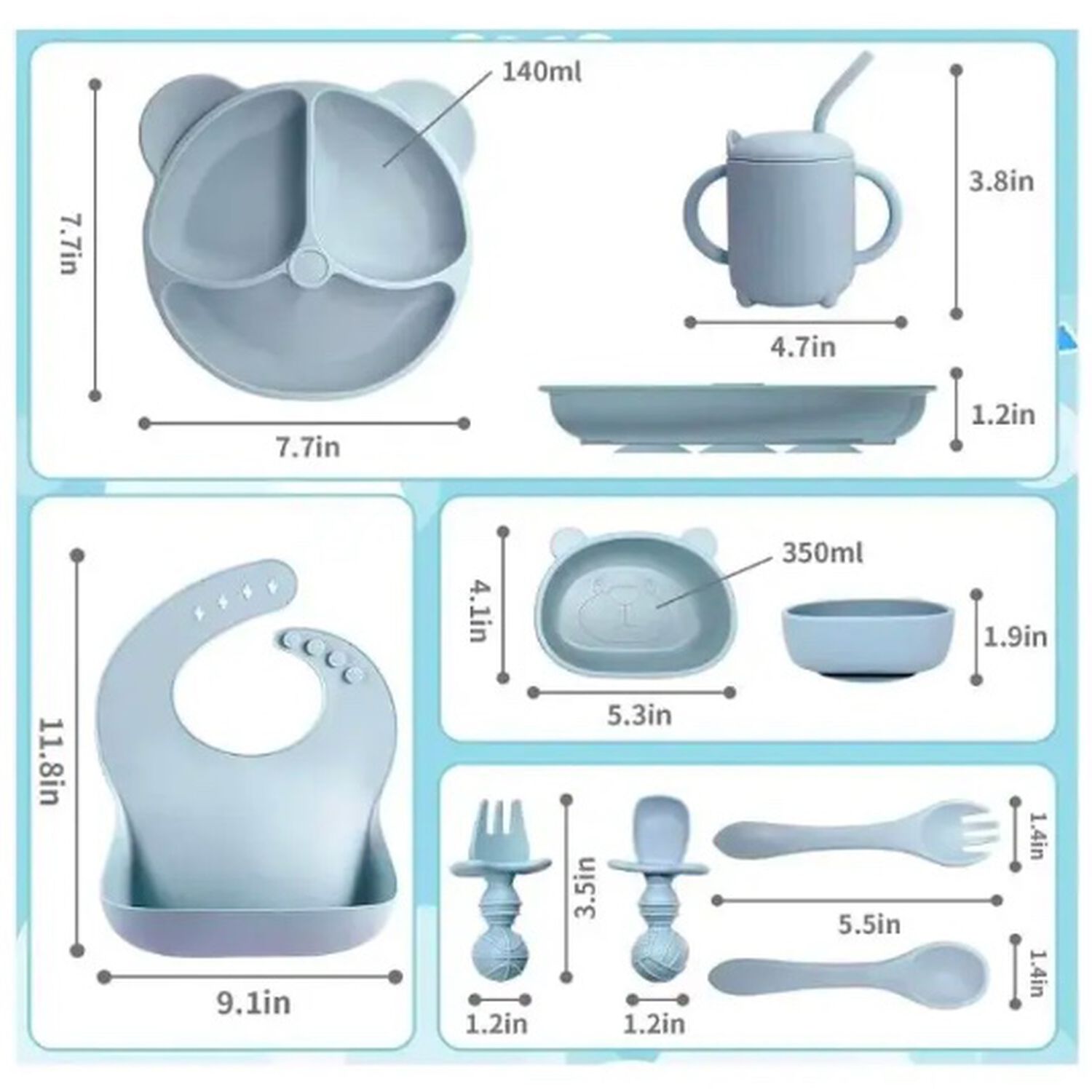 Set De Alimentaci&oacute;n Silicona image number 4.0