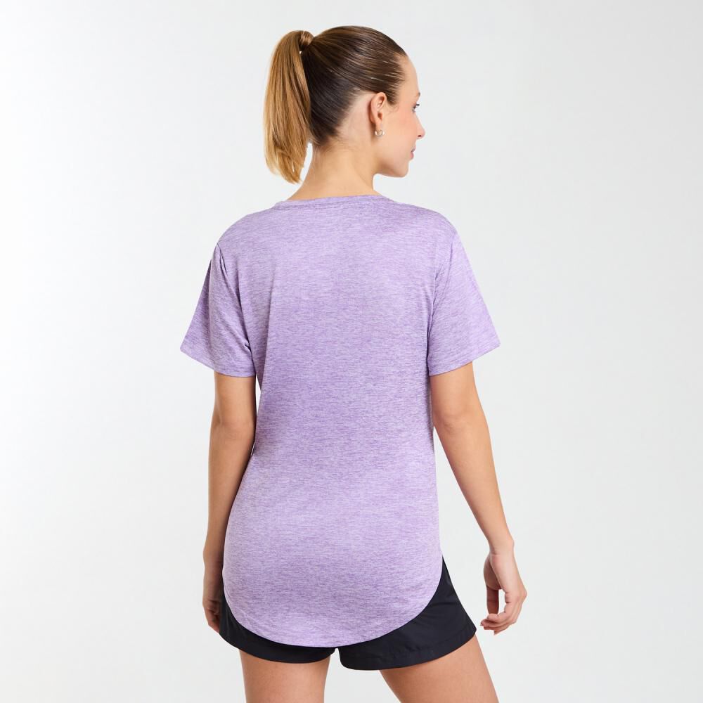 Polera Deportiva Básica Manga Corta Cuello Redondo Mujer Wetland image number 3.0