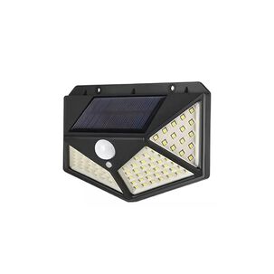 L&aacute;mpara Solar Con Sensor De Movimiento Reflector De 100 Led