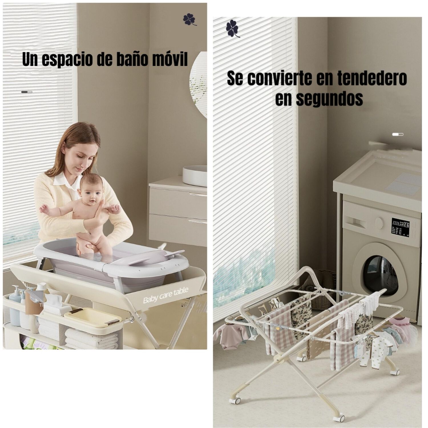 Mudador De Pa&ntilde;ales Plegable Regulable Canasto Line Lubabycas image number 1.0