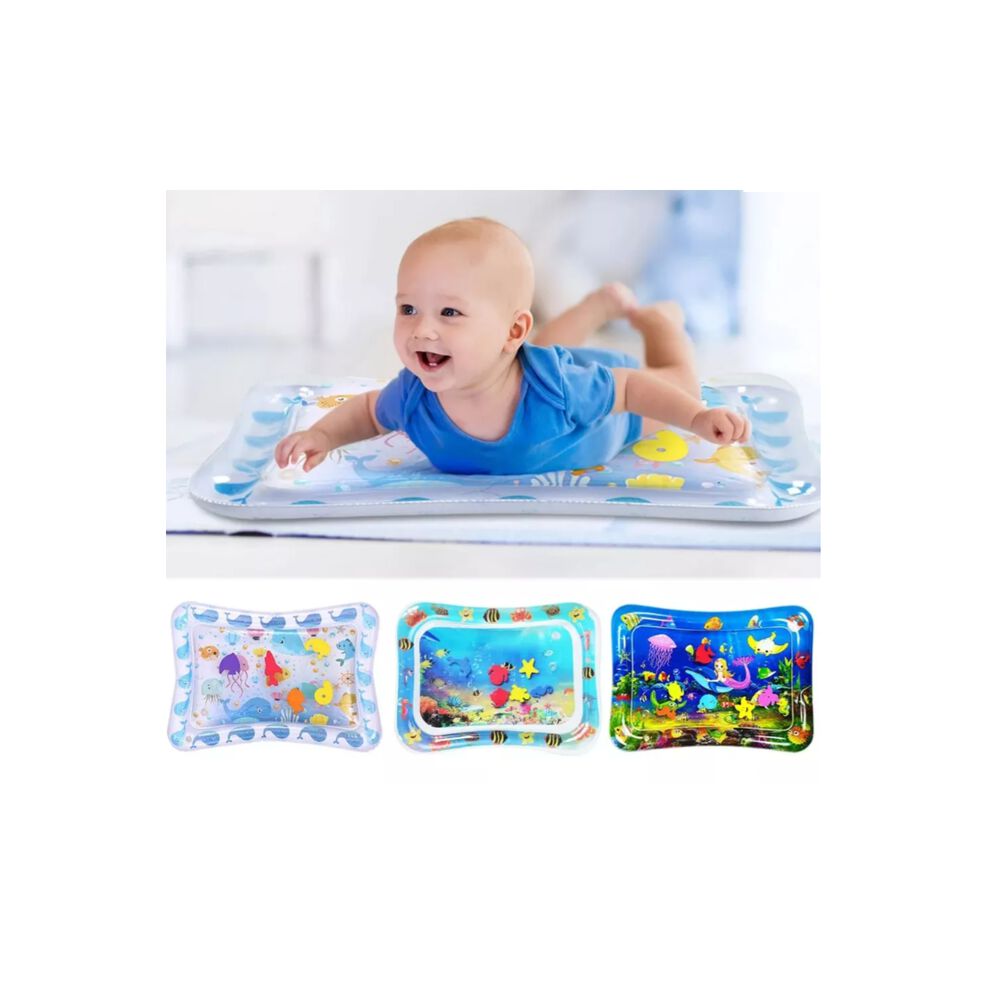 Alfombra De Agua Sensorial Para Bebes Inflable Color Azul image number 2.0