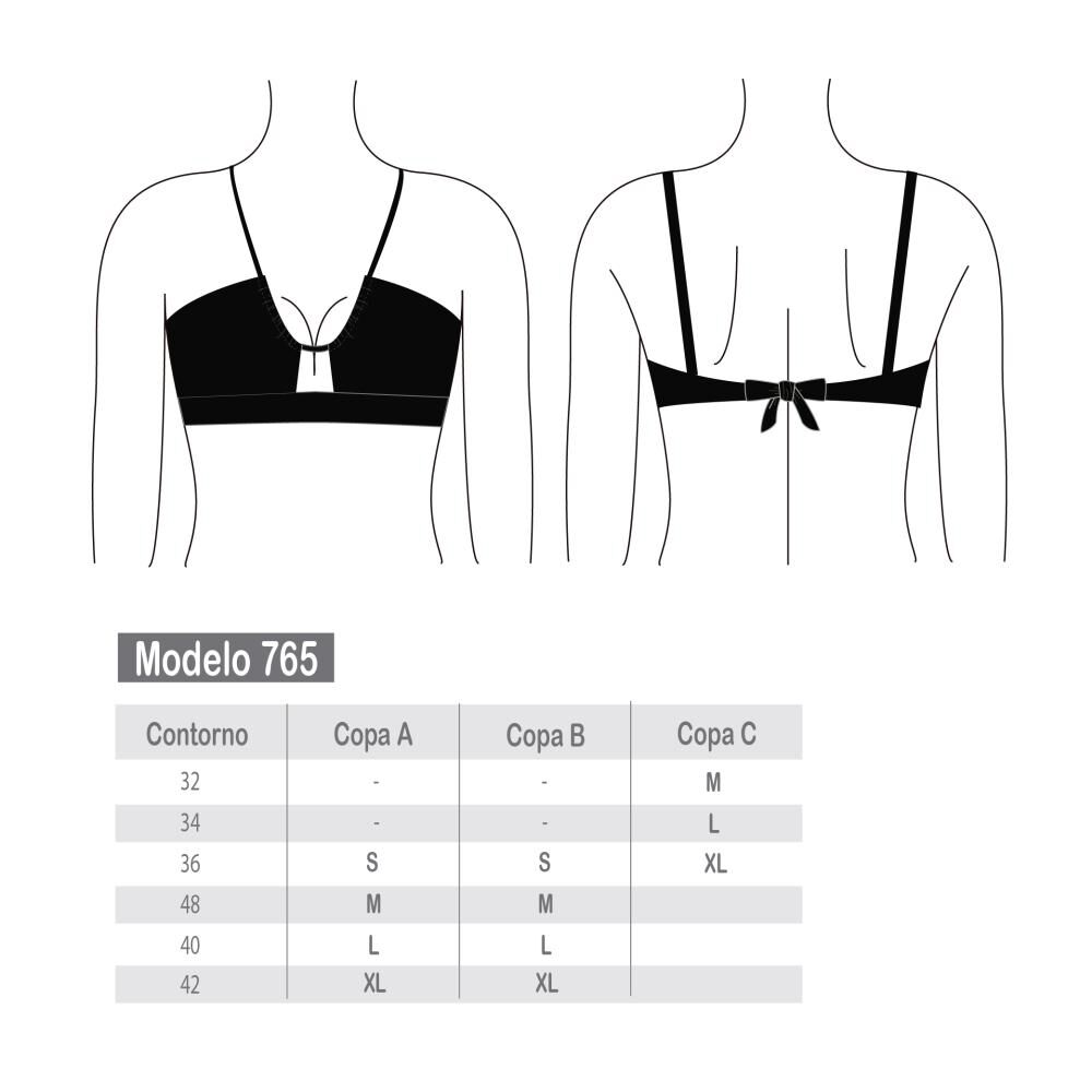Bikini Bandeau Pretina Fucsia image number 3.0