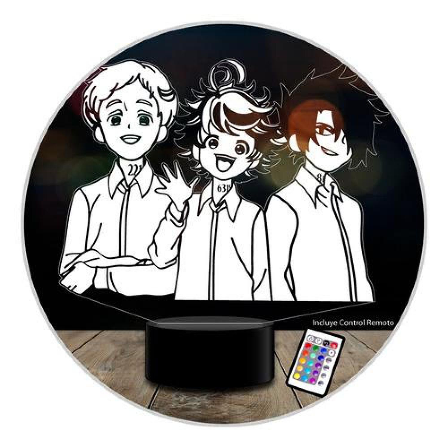 Lampara 3d The Promised Neverland Control Remoto image number 0.0