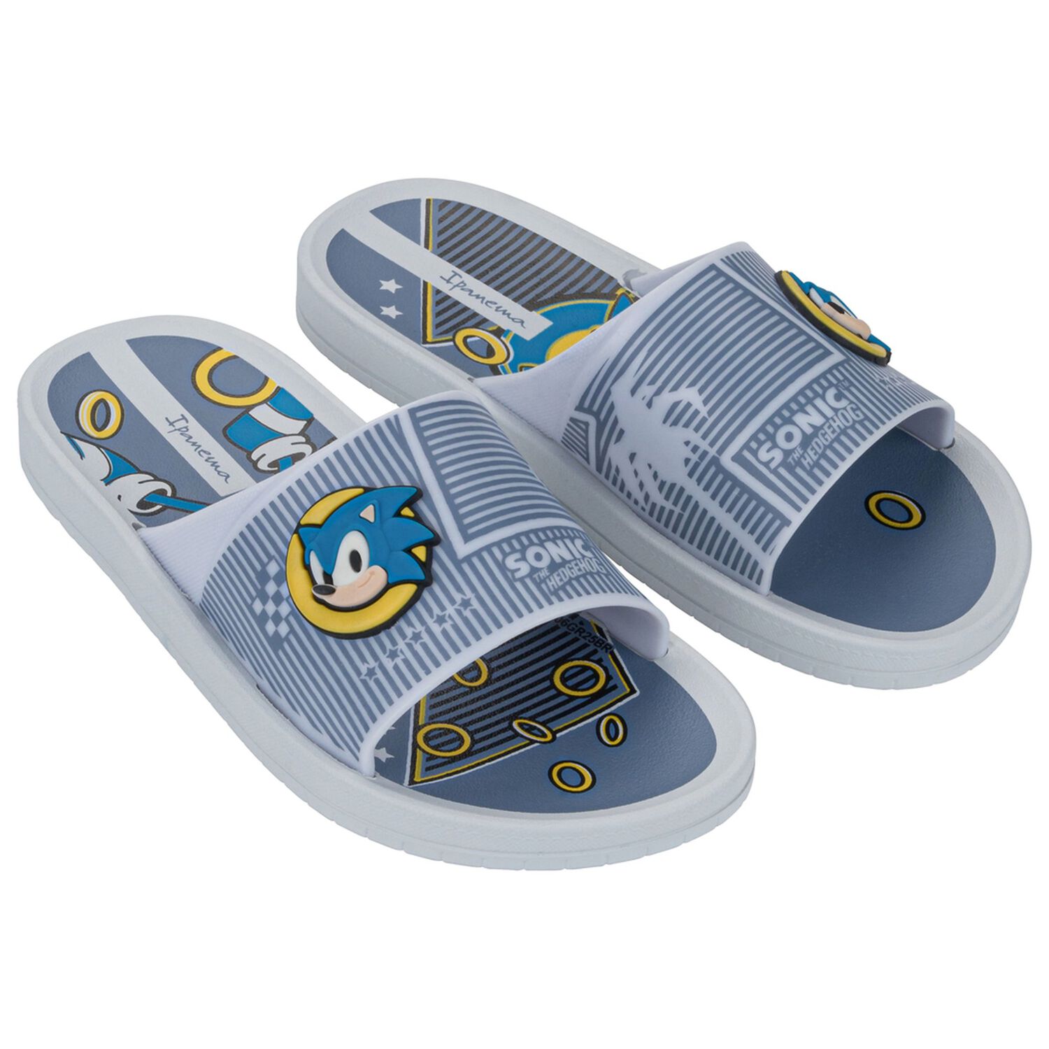 Sandalia Infantil Blanco/azul Sonic Slide Ipanema image number 1.0