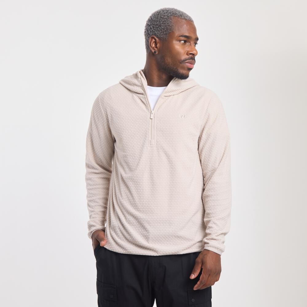 Polerón Deportivo Liso Cuello Alto Con Capucha Hombre Wetland image number 0.0