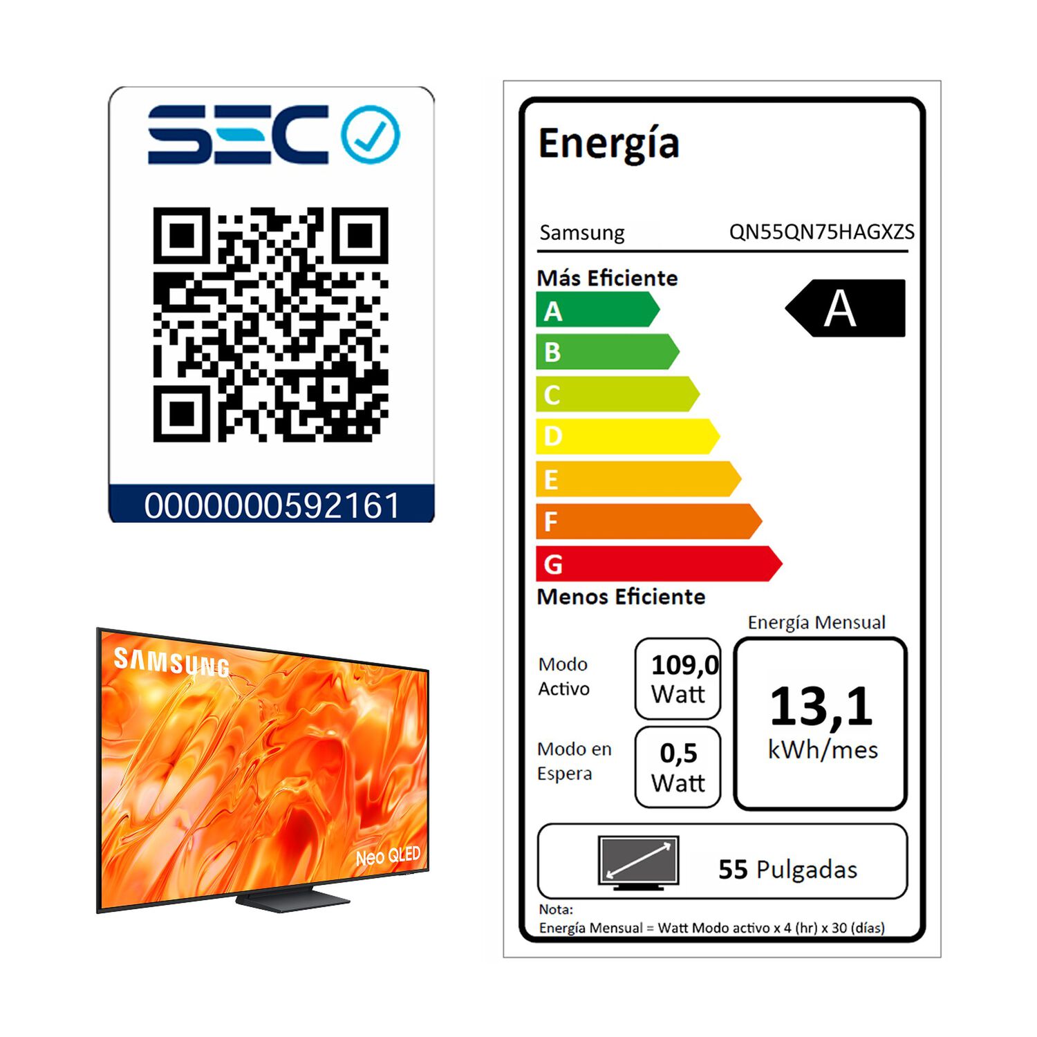 55 Neo Qled Qn75h 4k Samsung Vision Ai Smart Tv 2026 image number 9.0