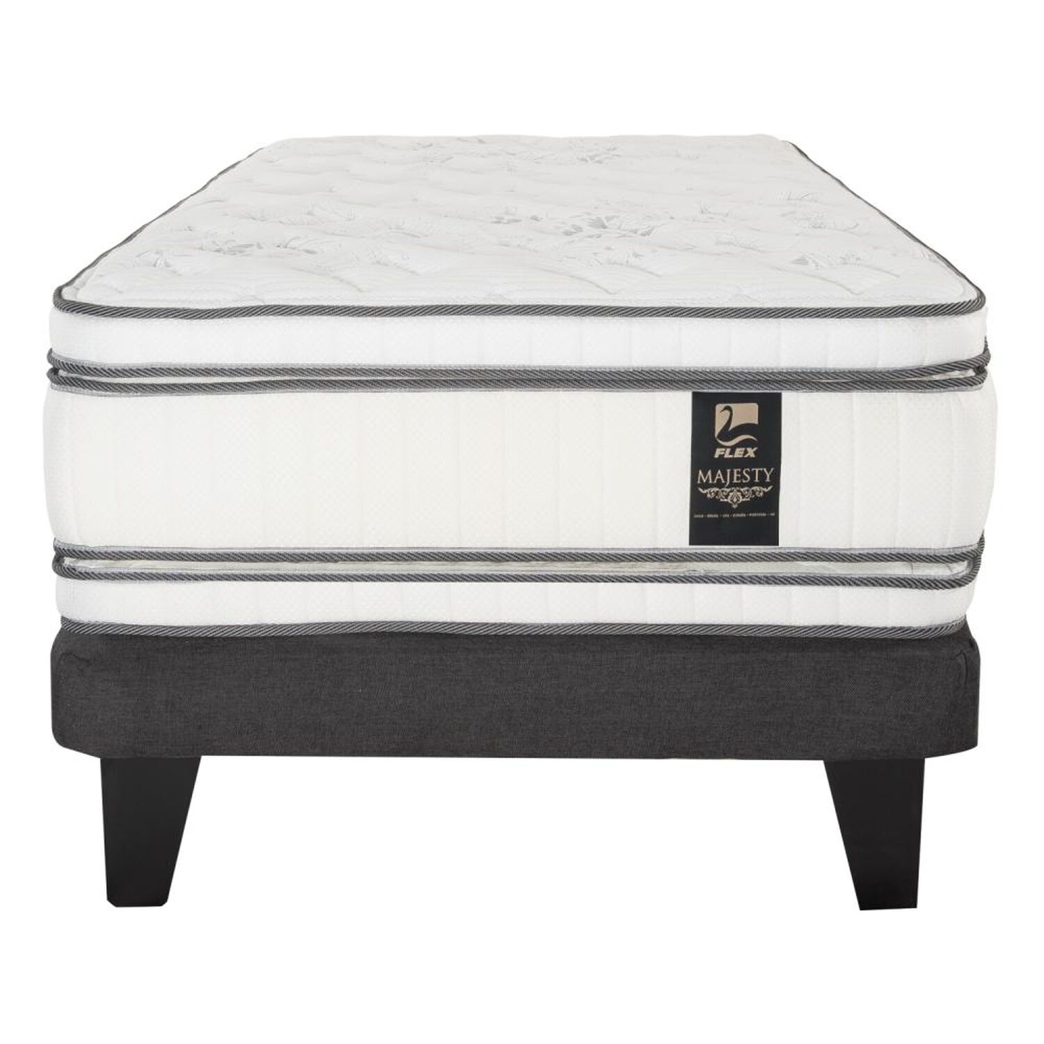 Cama Europea Flex Majesty / 1.5 Plazas / Base Normal image number 1.0