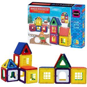 Bloques Magn&eacute;ticos 38 Piezas Juguete Didactico Ni&ntilde;o Ni&ntilde;a