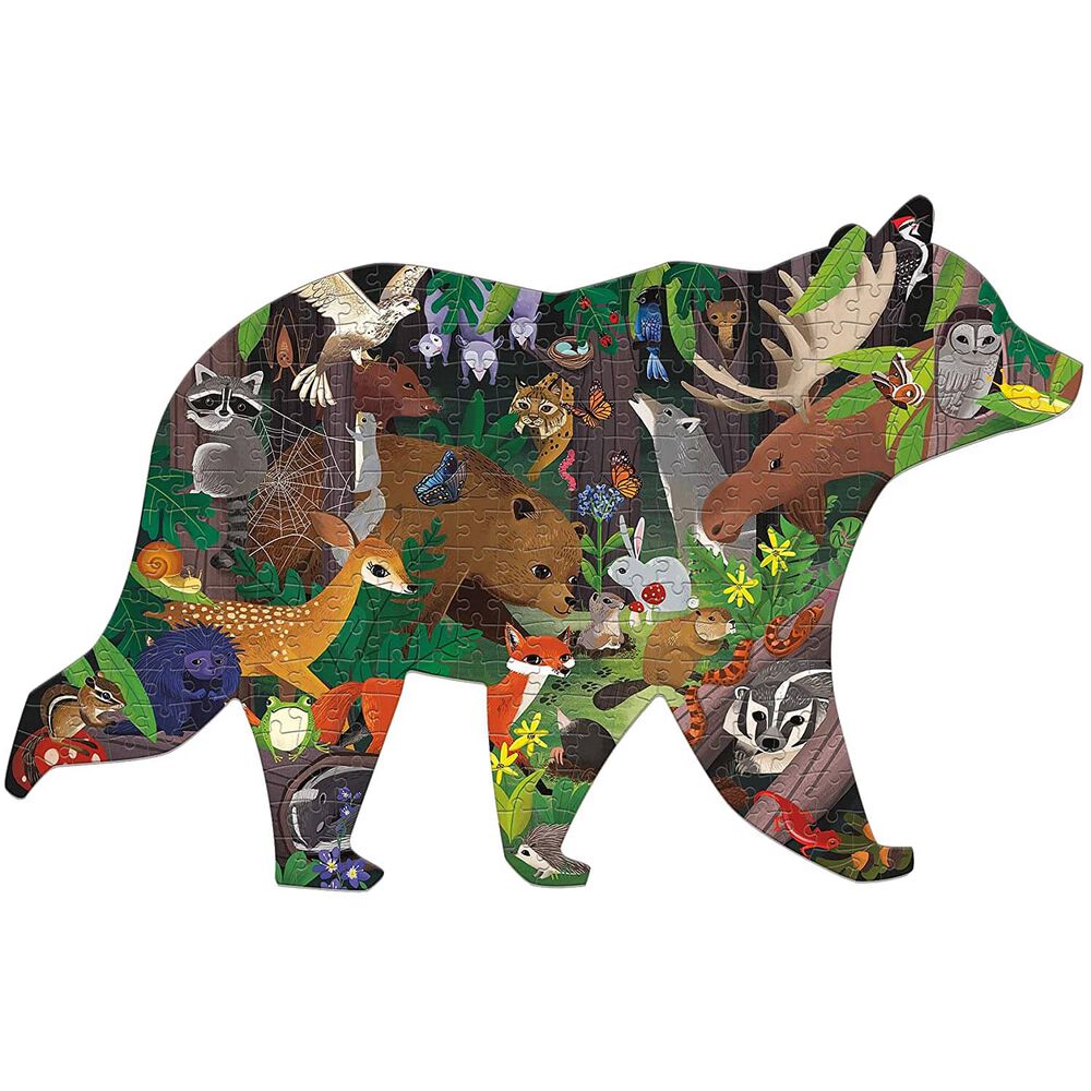 Puzzle 300pcs Con Forma Bosque Mudpuppy image number 0.0