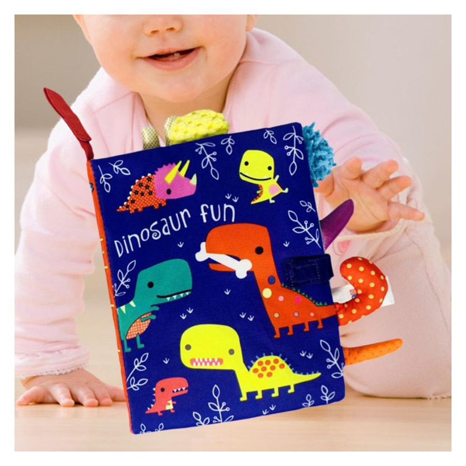 Libro Sensorial De Tela Para Beb&eacute;s Estimulaci&oacute;n Temprana Dinosaurios image number 4.0