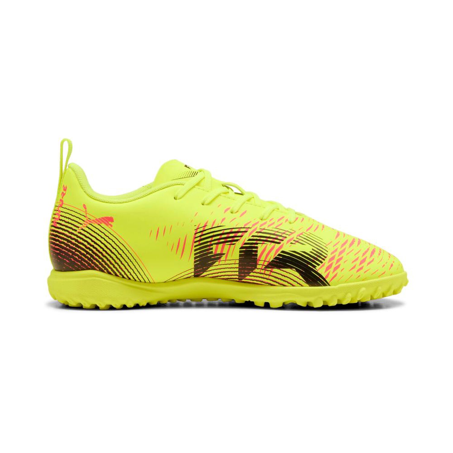 Zapatilla F&uacute;tbol Unisex Puma Future 8 Play Tt Jr Amarillo image number 3.0