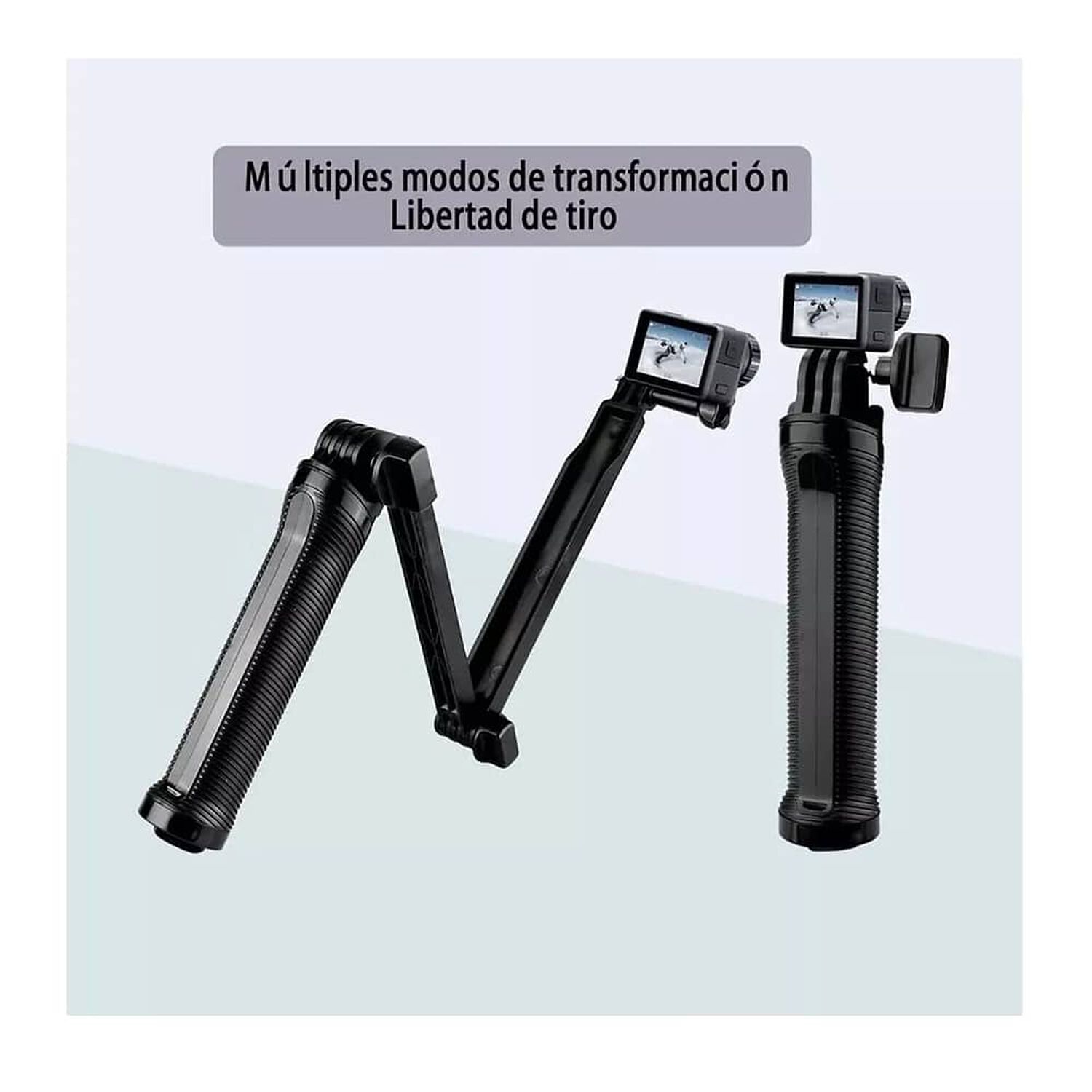 Baston Selfie 3en1 Way + Tr&iacute;pode Plegable Para Go Pro 12 11 image number 4.0