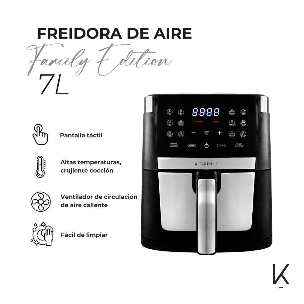 Freidora De Aire Family Edition 7 Litros Kitchen-it image number 2.0