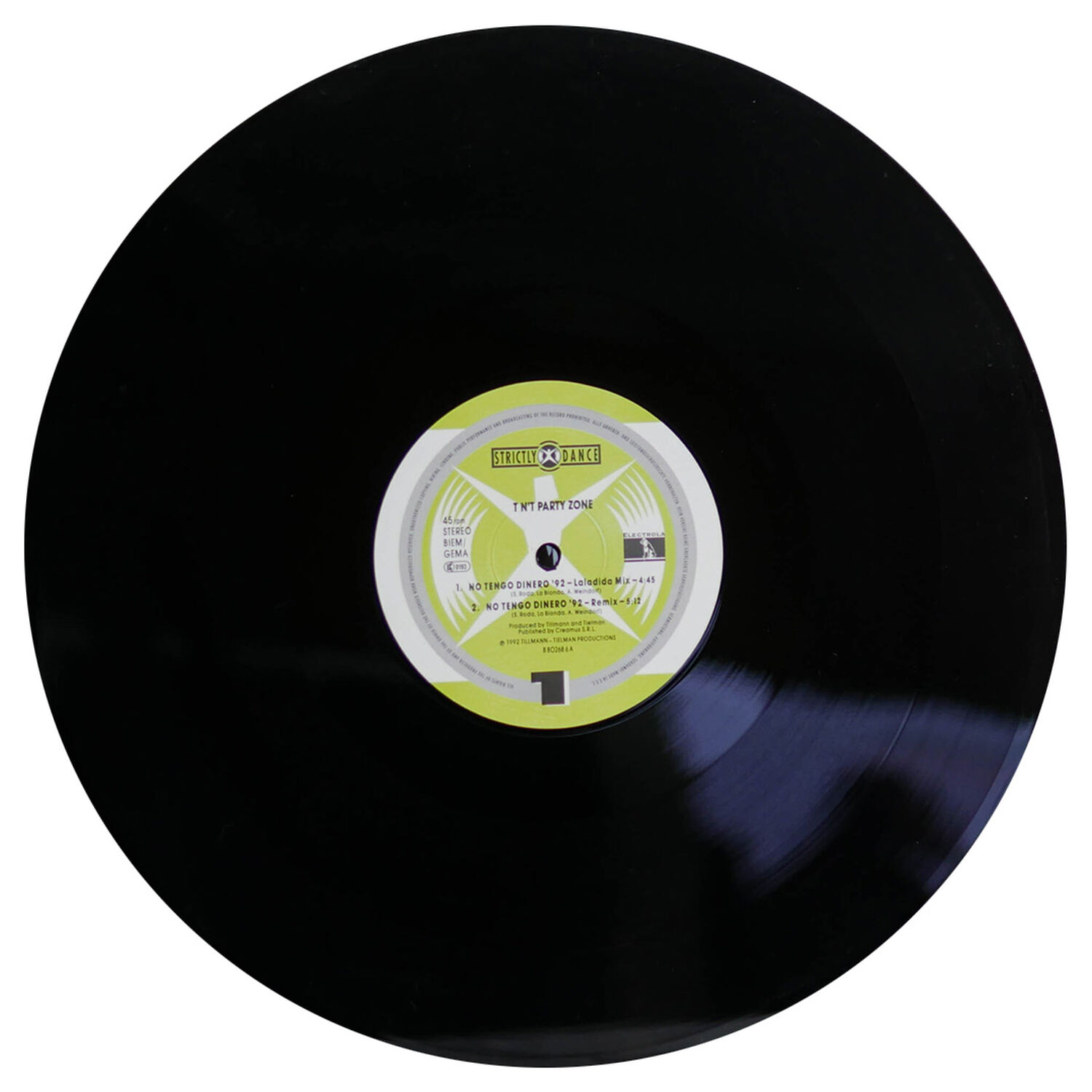 Tnt Party Zone - No Tengo Dinero - The Remix | 12" Maxi Single Usado image number 2.0