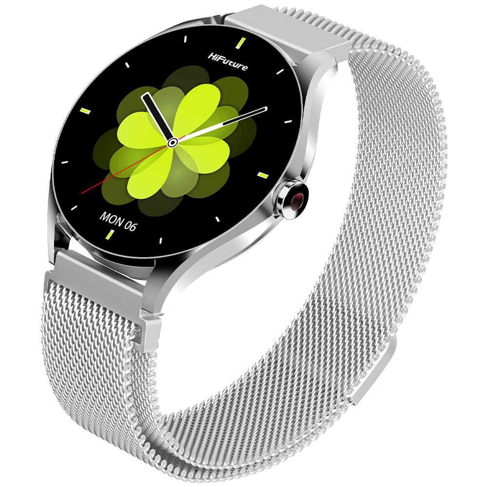 Smartwatch Aura 2 Met&aacute;lico Silver Waterproof 33 Mm Amoled image number 0.0