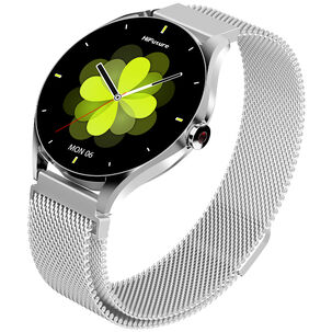 Smartwatch Aura 2 Met&aacute;lico Silver Waterproof 33 Mm Amoled