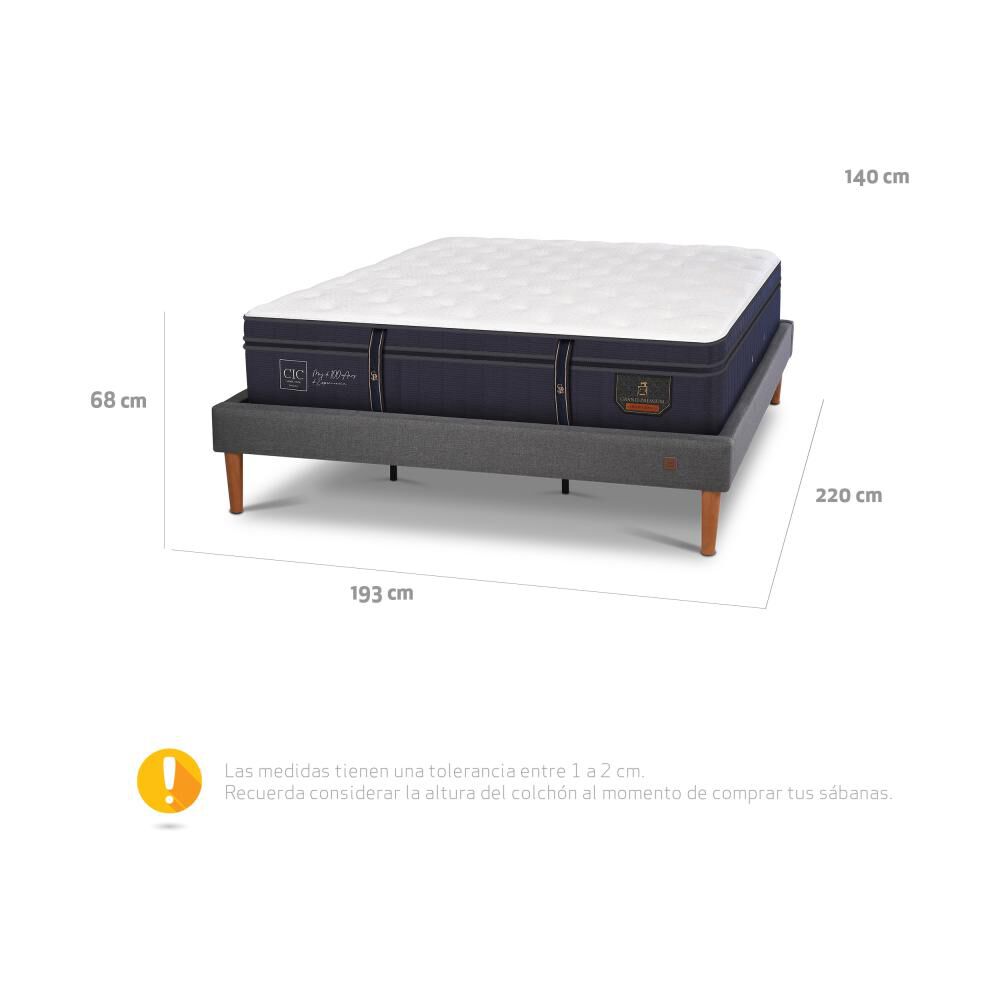 Cama Europea Cic Grand Premium / King / Base Normal image number 12.0