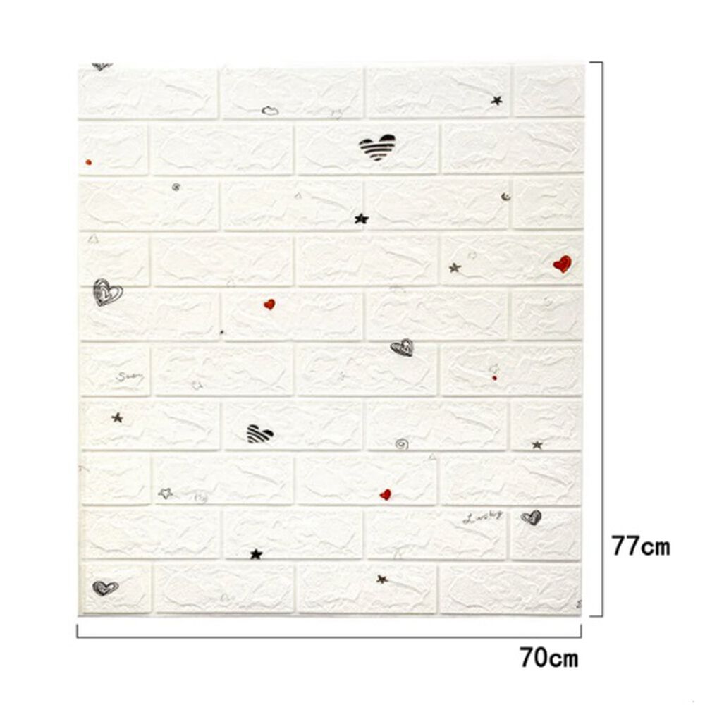 Pack 10 Lamina Papel Mural Autoadhesivo 3d Blanco image number 1.0