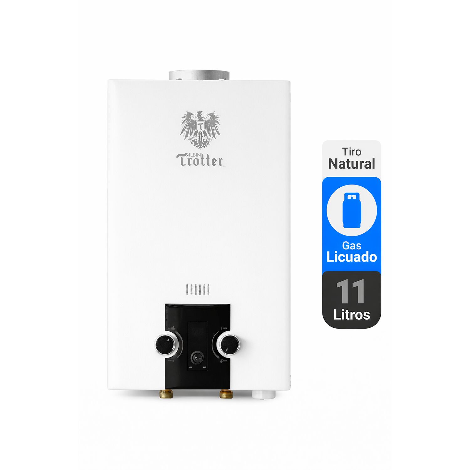 Calefont Albin Trotter 11 Litros Tiro Natural Gas Licuado 24 image number 0.0