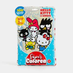 Libro Super Colorea Hello Kitty Y Friends -vertice