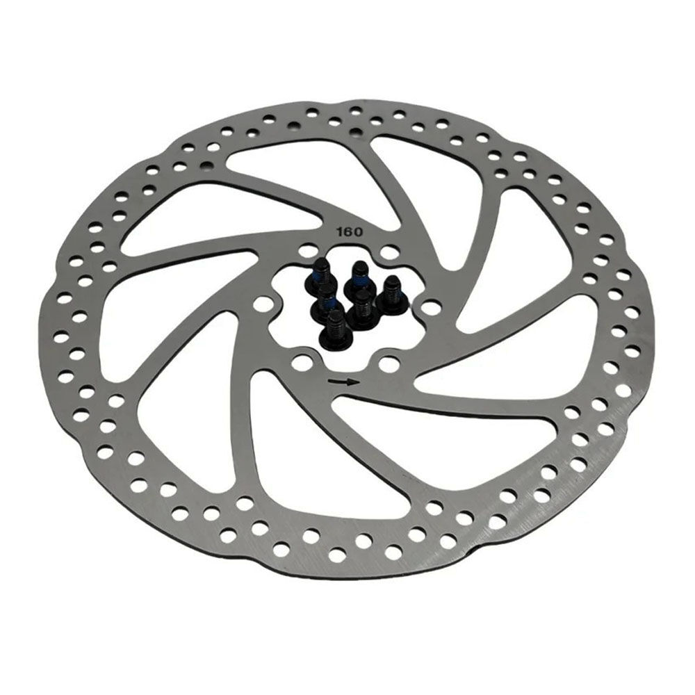 Disco De Freno Bicicleta 160mm 6 Hoyos Cromado image number 3.0
